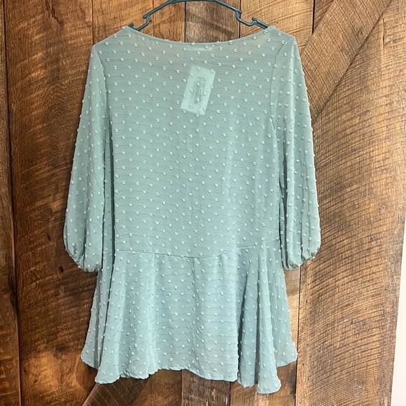 NWT Teal swiss dot swing top - Picture 4 of 7